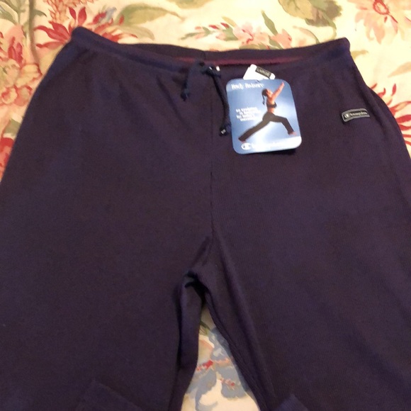 Vtg CHAMPION Size Large Body Balance Dance Pull-On Ribbed Eggplant USA Made NEW - Picture 8 of 15